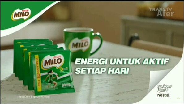 Contoh iklan Milo kemasan sachet