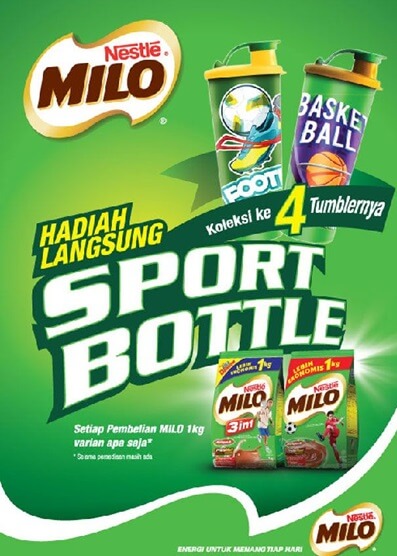 Contoh iklan Milo promo hadiah