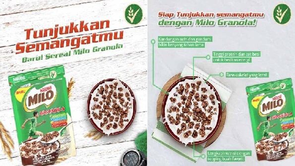 Contoh iklan Milo sereal