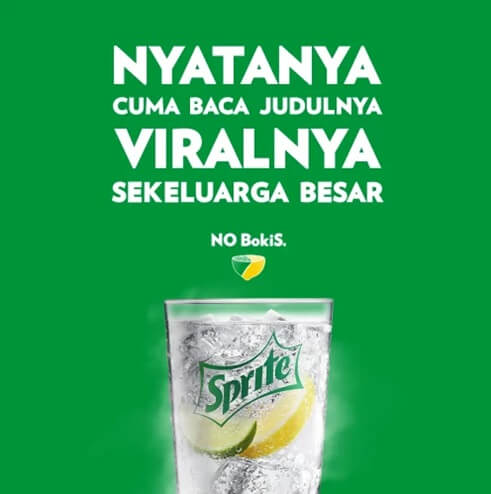 Contoh iklan Sprite Viralnya Sekeluarga Besar