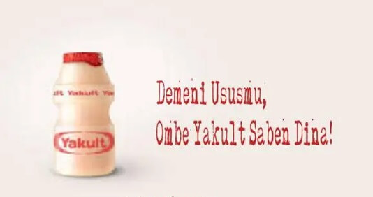 Contoh iklan Yakult dalam Bahasa Jawa