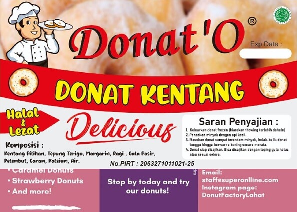 Contoh iklan donat