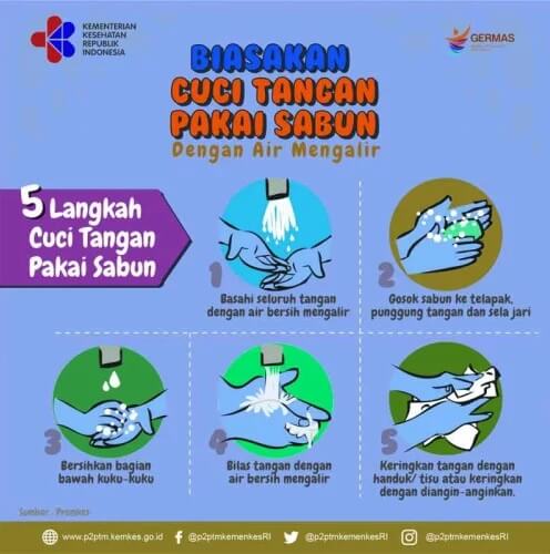 Contoh iklan kesehatan mencuci tangan