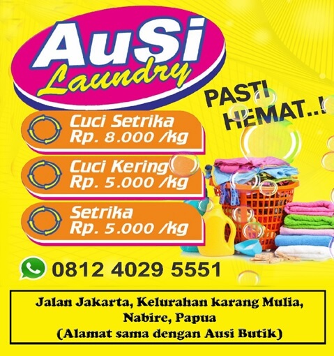 Contoh iklan laundry simple