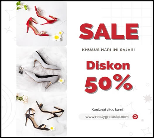 Contoh iklan sepatu wanita