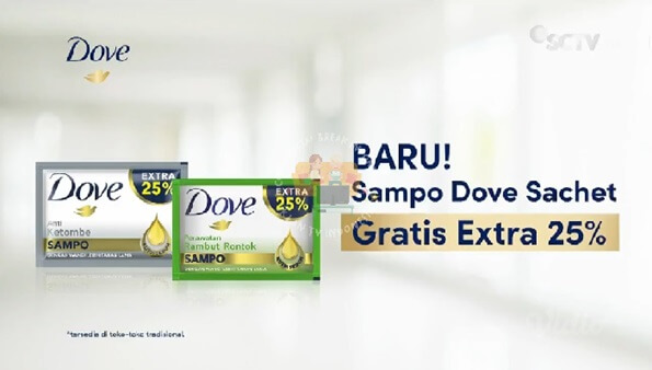 Contoh iklan shampo Dove