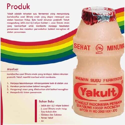 Contoh kalimat iklan Yakult