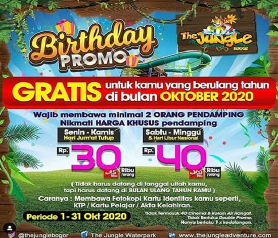 Iklan Pariwisata Promo Ulang Tahun