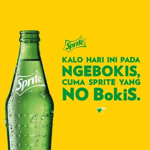 Iklan Sprite Kalo Hari Ini Pada Ngebokis Cuma Sprite Yang No Bokis