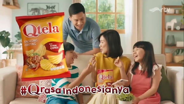 Iklan makanan ringan Qtela