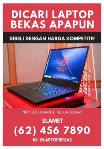 iklan permintaan barang elektronik