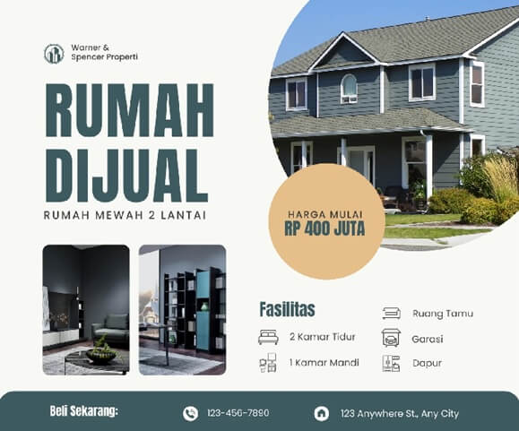 iklan rumah yang menarik konsumen