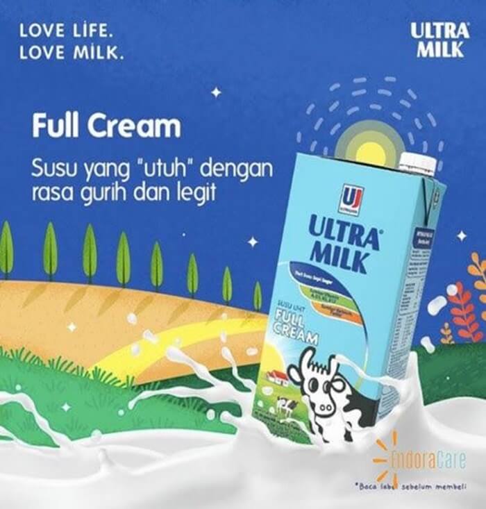 iklan susu Ultra Milk Full Cream