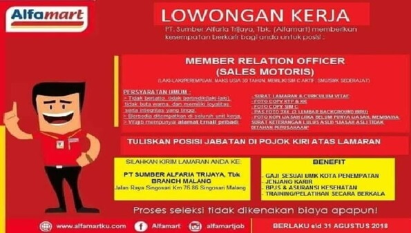 poster iklan lowongan kerja