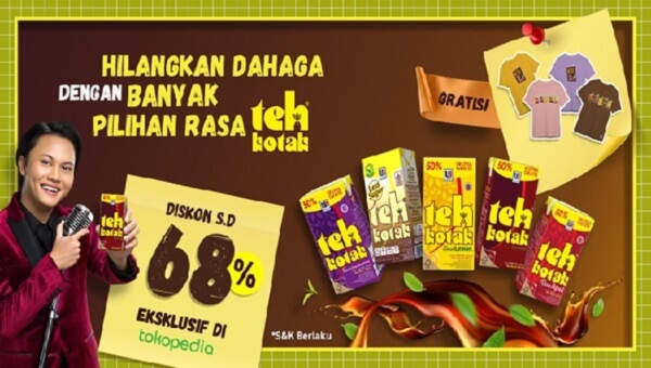 iklan Teh Kotak diskon