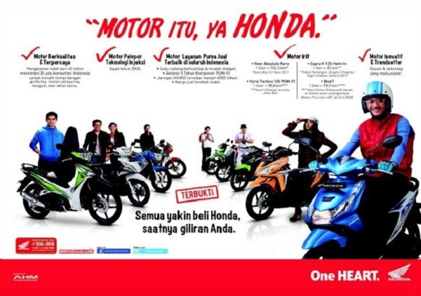iklan motor Honda