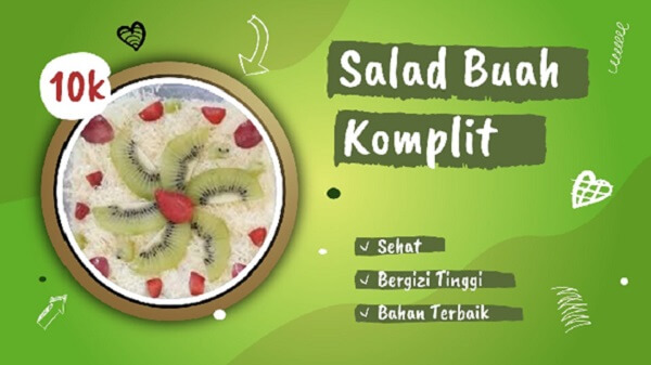 iklan salad buah komplit