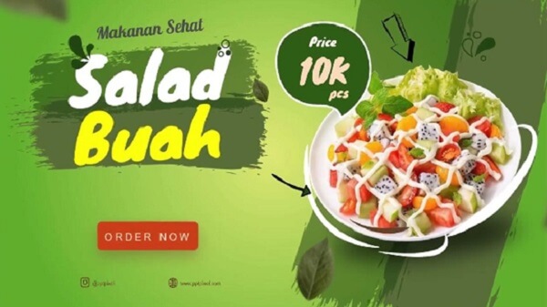 iklan salad buah murah