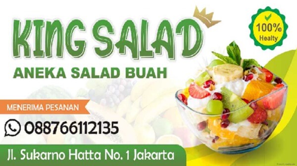 iklan salad buah pesanan
